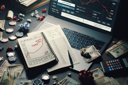 Photograph illustrating Martingale dogon in sports betting: limits, bankroll collapse, negative EV.
